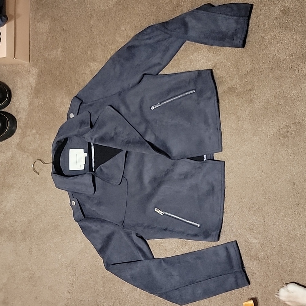 Anthropologie Sueded Moto Jacket